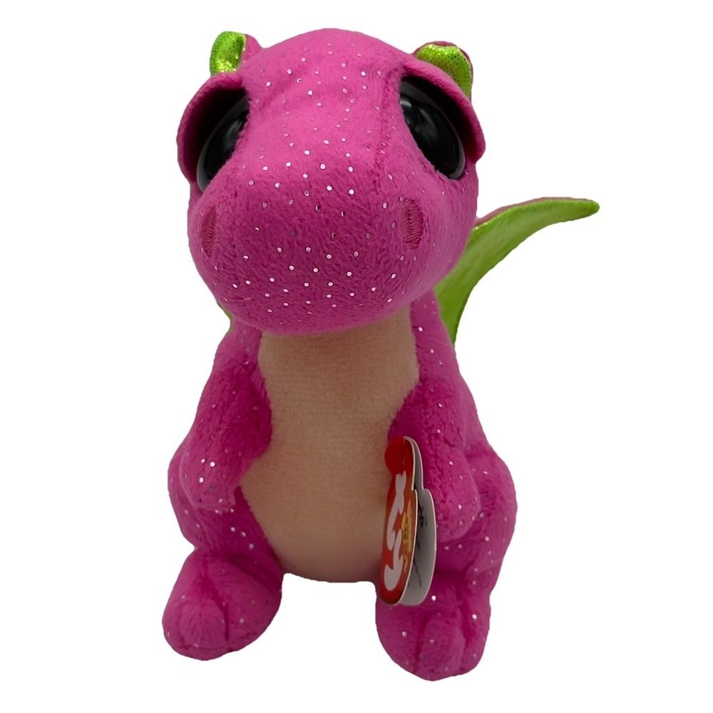 Ty Beanie Boos DARLA the Pink Dragon 6 Inch Plush Stuffed Animal Tags Core‎
